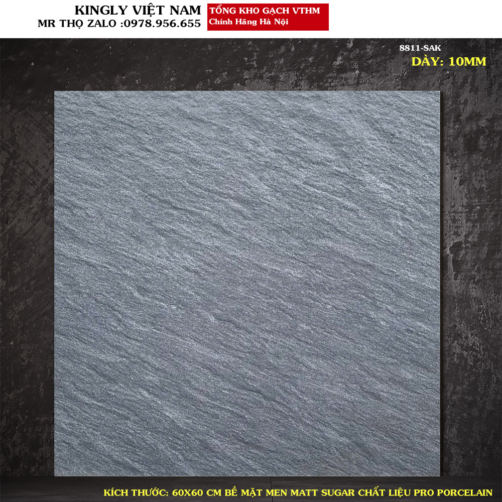 Gạch lát sân vườn 60x60 VINCERA 8811 Loại A1